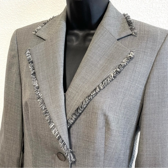Escada Ermenegildo Zegna Woman 100% New WOOL Blazer Coat Jacket Size: 34 US S - Picture 2 of 16